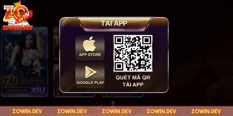 Hướng dẫn tải app ZOWIN trên Android